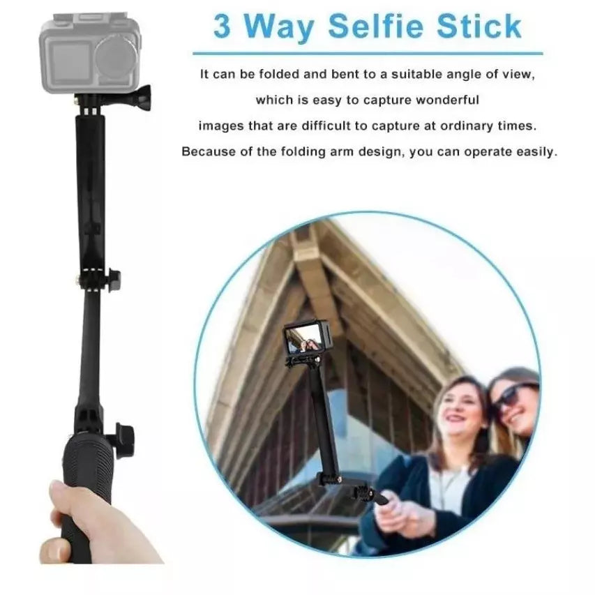 Monopod 3 Way Multifuncional Para Gopro