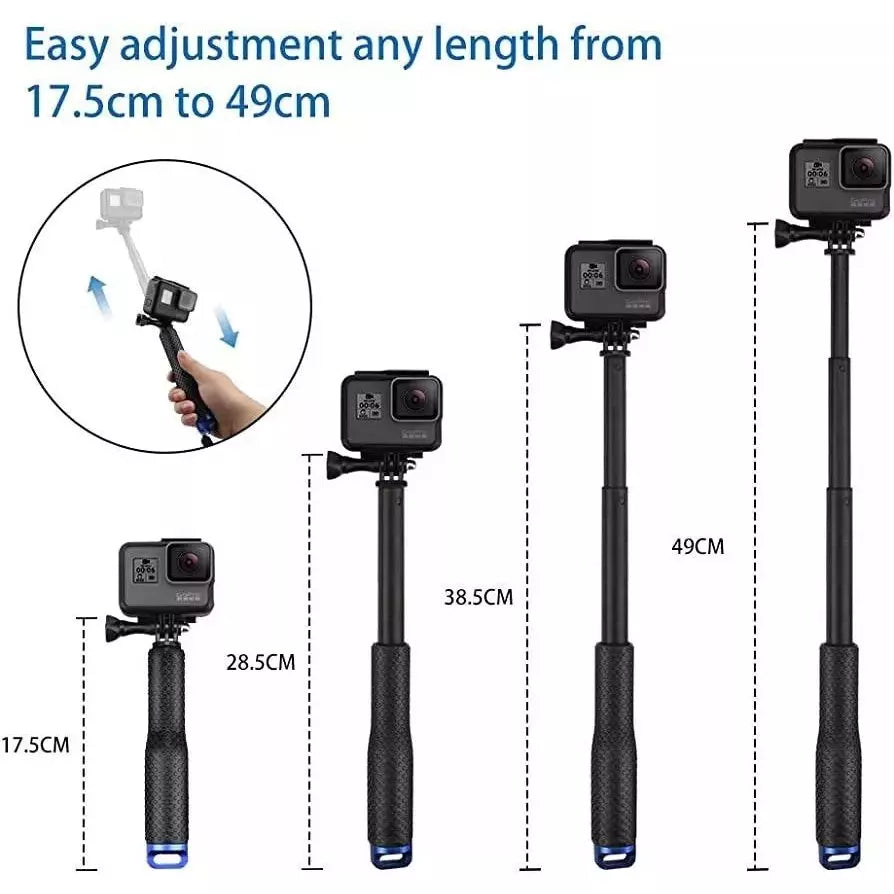 Monopod Sumergible Selfie Aluminio Para Camaras De Accion