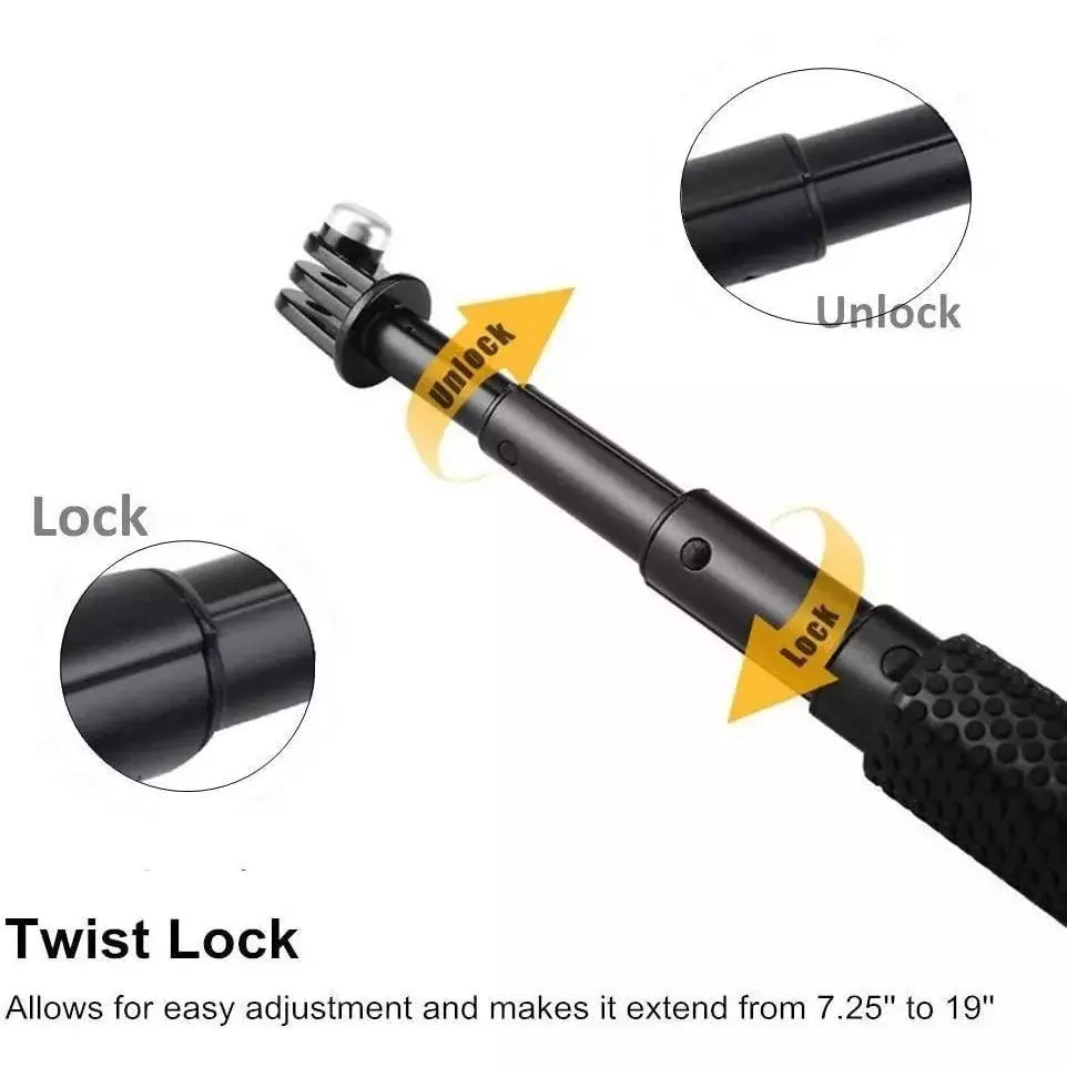 Monopod Sumergible Selfie Aluminio Para Camaras De Accion