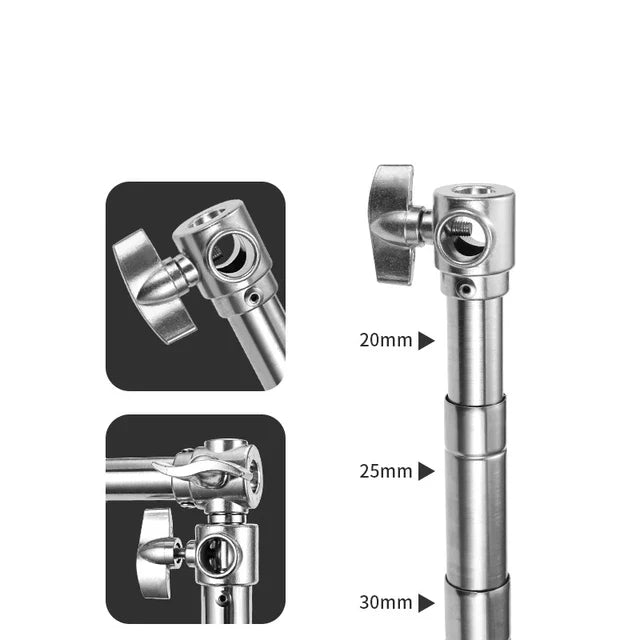 Kit Portafondos En Acero Cromado De 2.8x3m
