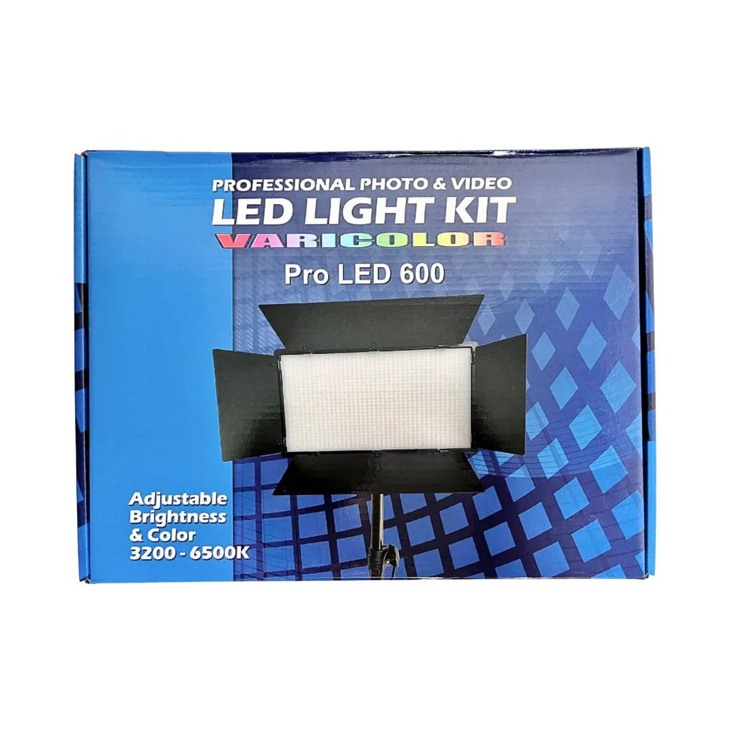 Luz Led Bicolor 40W, 2 Baterias + Cargador Adap LED600PRO