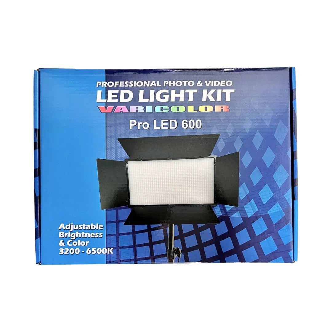 Luz Led Bicolor 40W, 2 Baterias + Cargador Adap LED600PRO