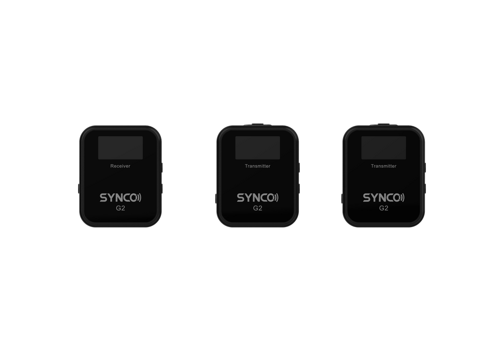 SYNCO G2(A2) PRO Micrófono Inalámbrico Profesional 2TX x 1RX