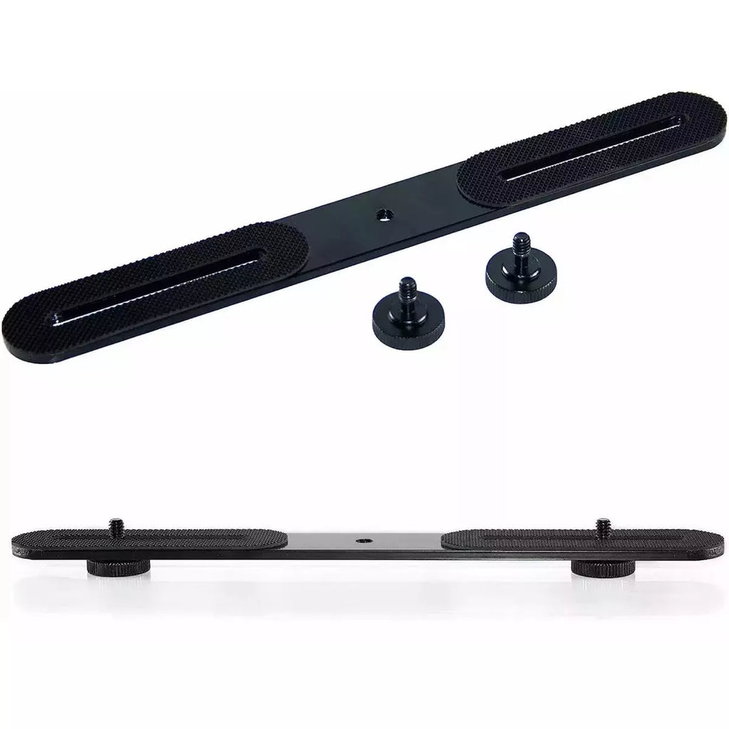 Regleta Soporte Deslizante Doble Para Cámara Flash Luces
