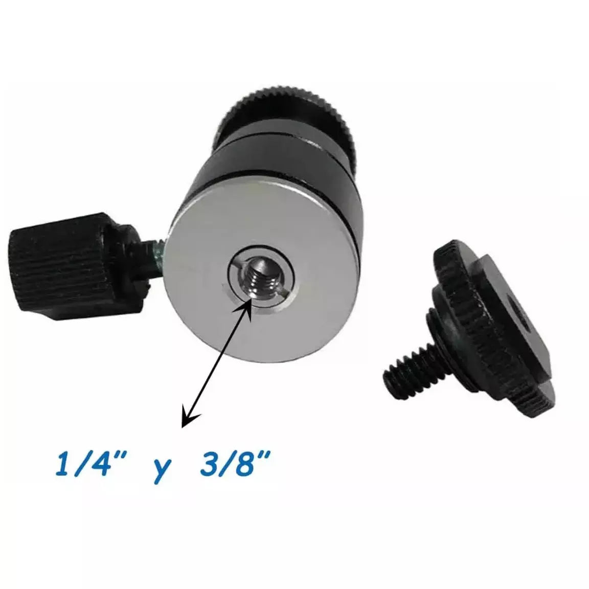 Rótula Metálica De Bola Zapata Rosca 1/4 3/8 Trípode