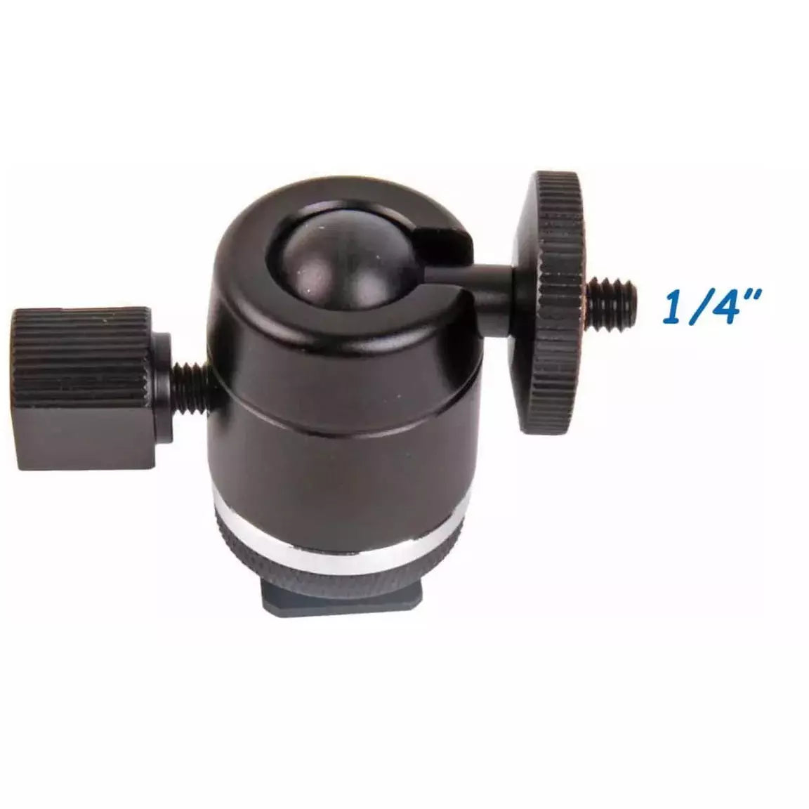 Rótula Metálica De Bola Zapata Rosca 1/4 3/8 Trípode