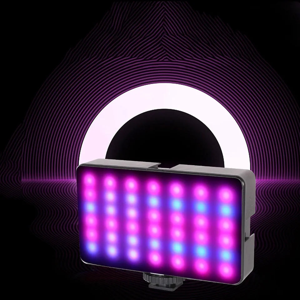 Panel Luz Led Multicolor Portátil Recargable Celular Camara