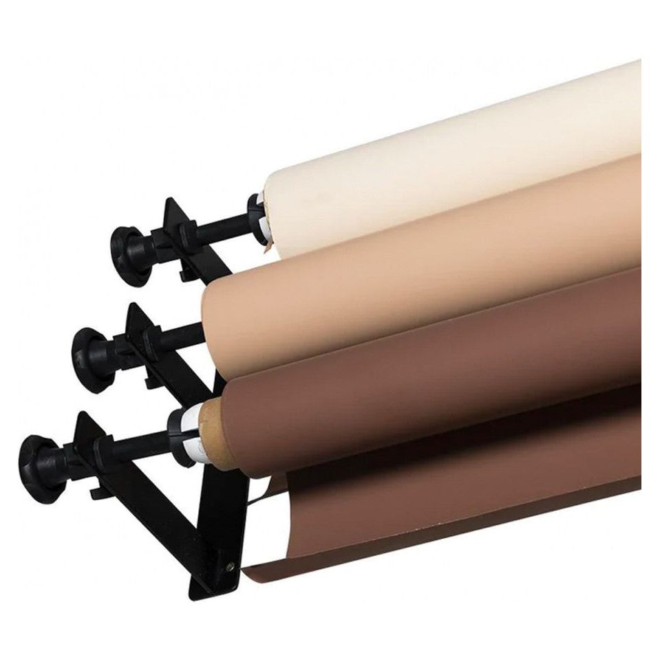 Kit De Soporte Y Rodillos De Pared Para Fondos 3 Puestos