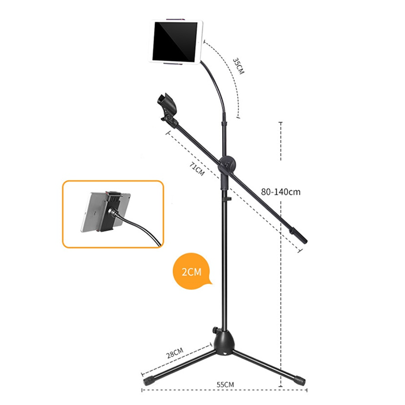 Soporte Para Micrófono Con Soporte Flexible Para Celular /tablet