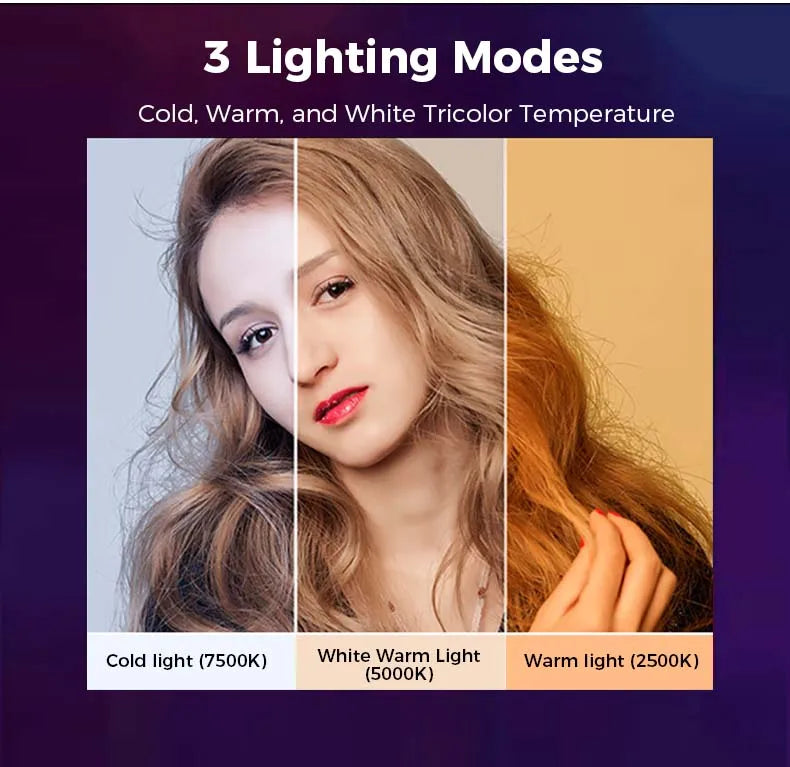 Panel Luz Led Multicolor Portátil Recargable Celular Camara