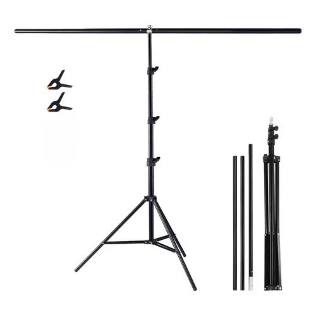 Kit Soporte T Para Montar Fondos Fotografia 150x200cm