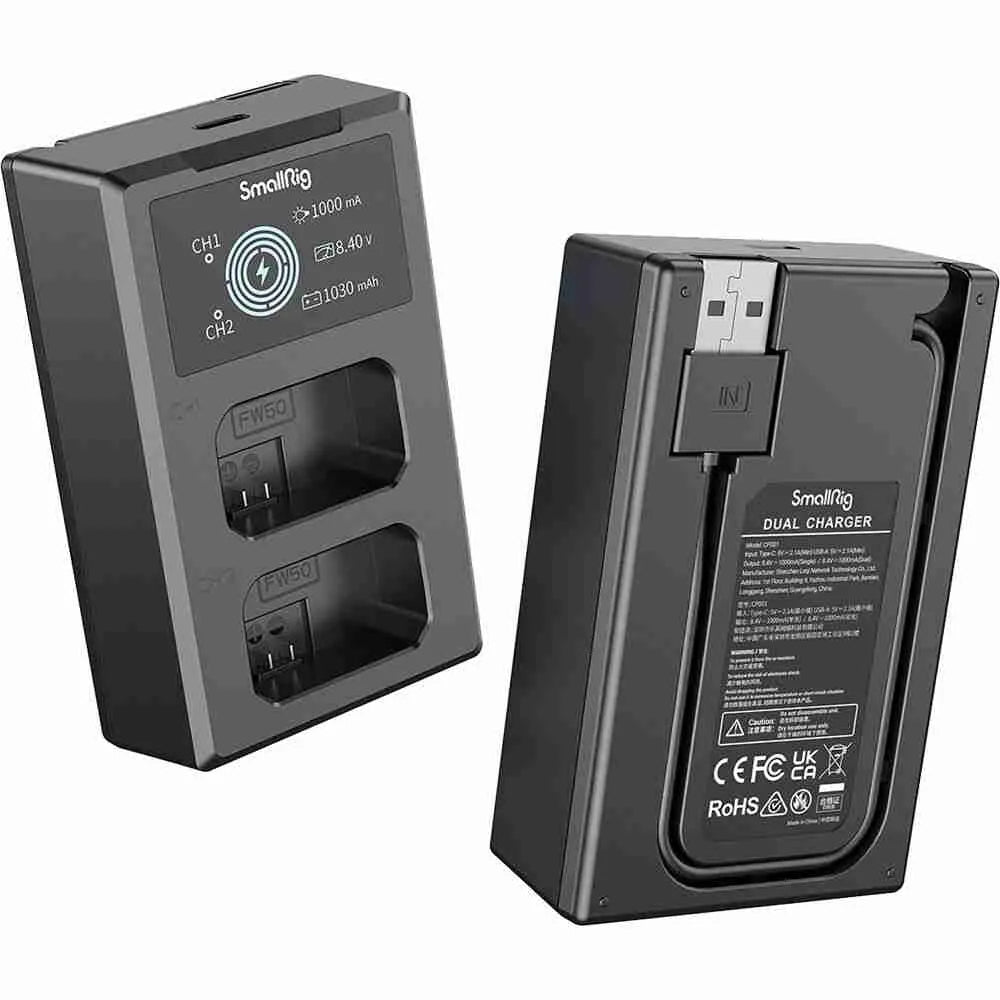 Kit de baterías dual Smallring NP-FW50