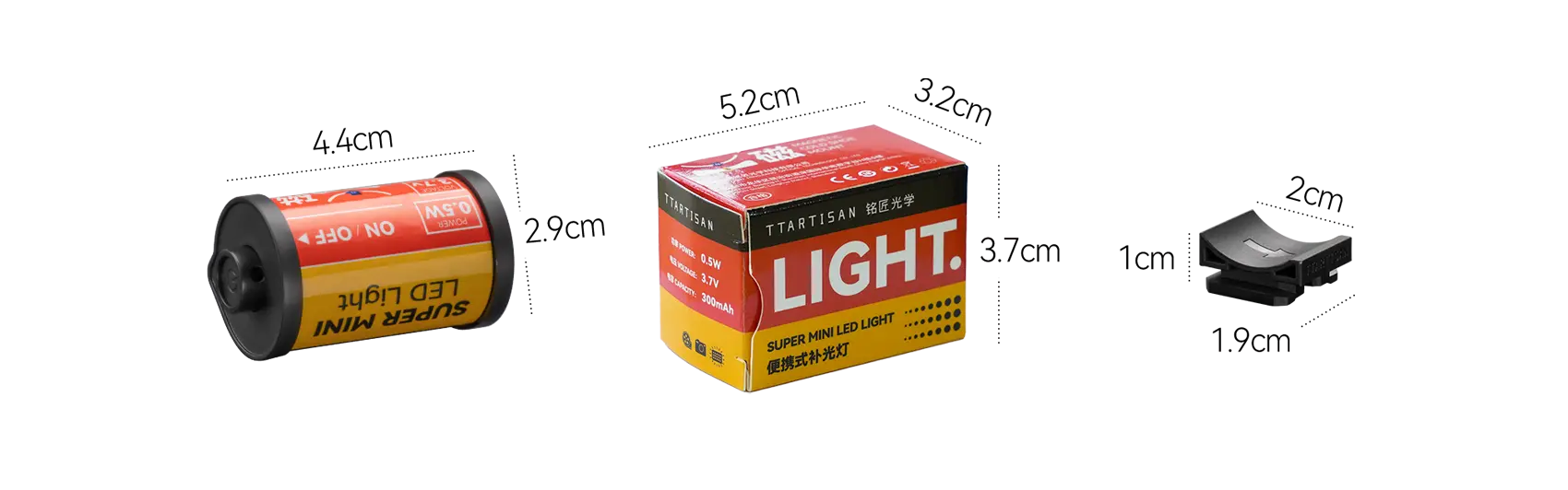 Mini Luz Led Bicolor Recargable 0.5W Ttiartisan Led Light