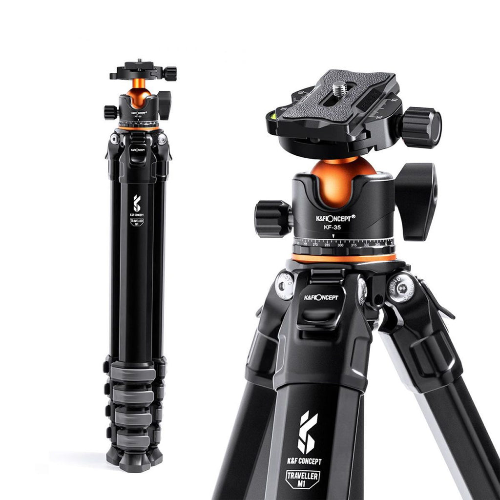 Trípode K&f Concept Compacto De Aluminio Kf09.105 v1