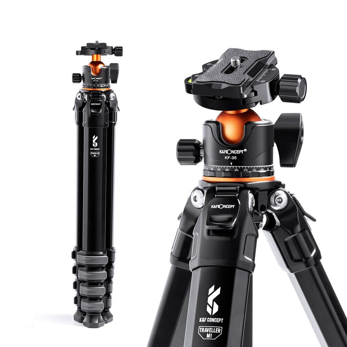 Trípode K&f Concept Compacto De Aluminio Kf09.105 v1
