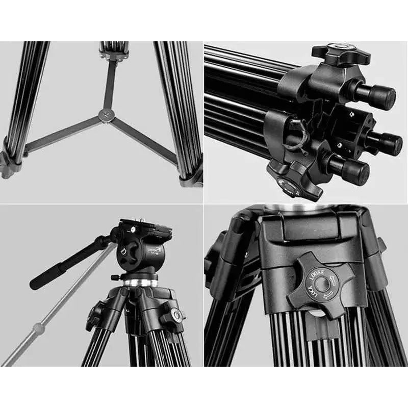 Trípode Profesional Cabezal Fluido Wf 777 + Soporte Celular