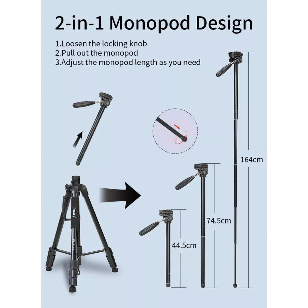 Trípode Profesional Multifunción Tomas Cenitales - Monopie 179cm KP2294