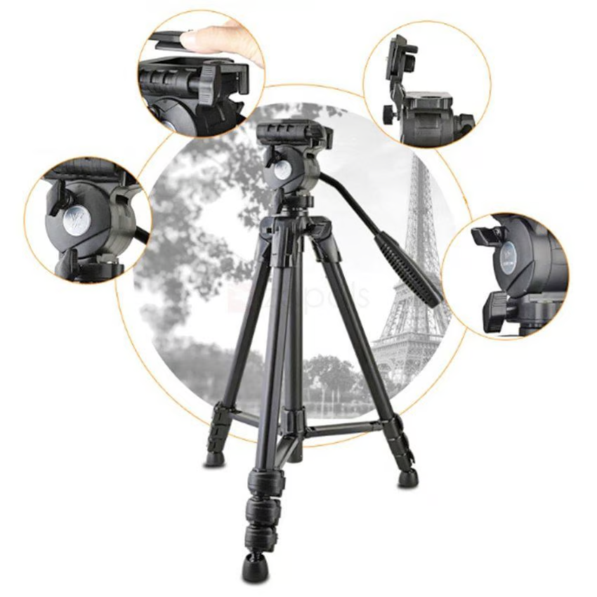 Tripode WEIFENG WT-3958 Fluido Con Soporte Para Celular