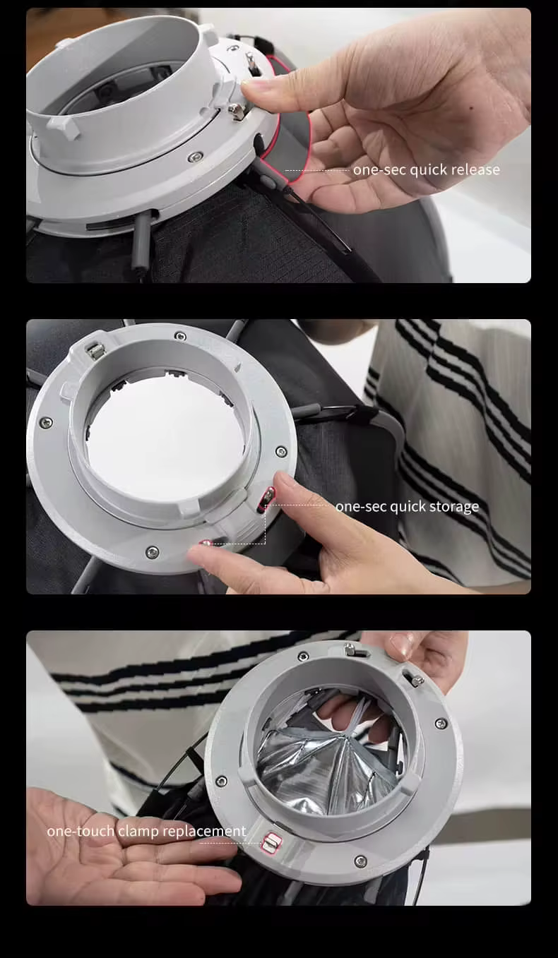 Softbox Octabox Para Montura Bowens Armado Rapido Triopo K3