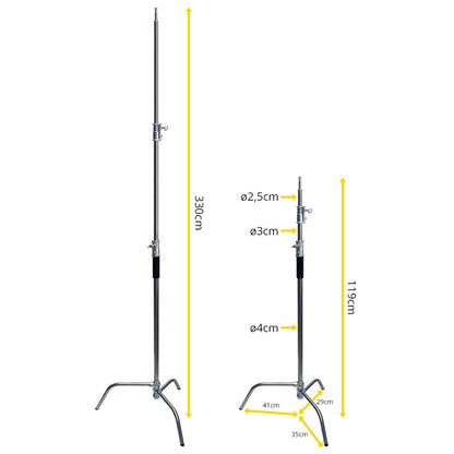 Tripode C-Stand de Acero Inoxidable