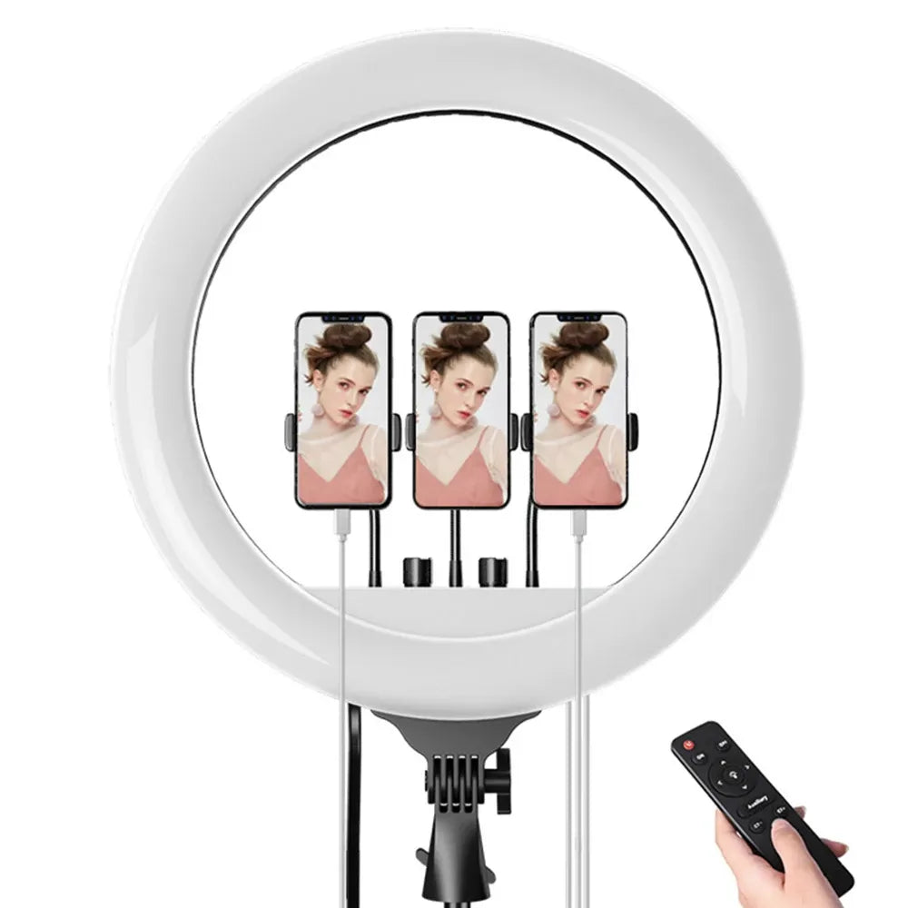 Aro De Luz Profesional 55cm - 65W + Trípode