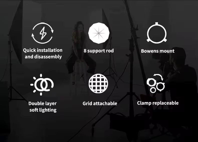 Softbox Octabox Para Montura Bowens Armado Rapido Triopo K3