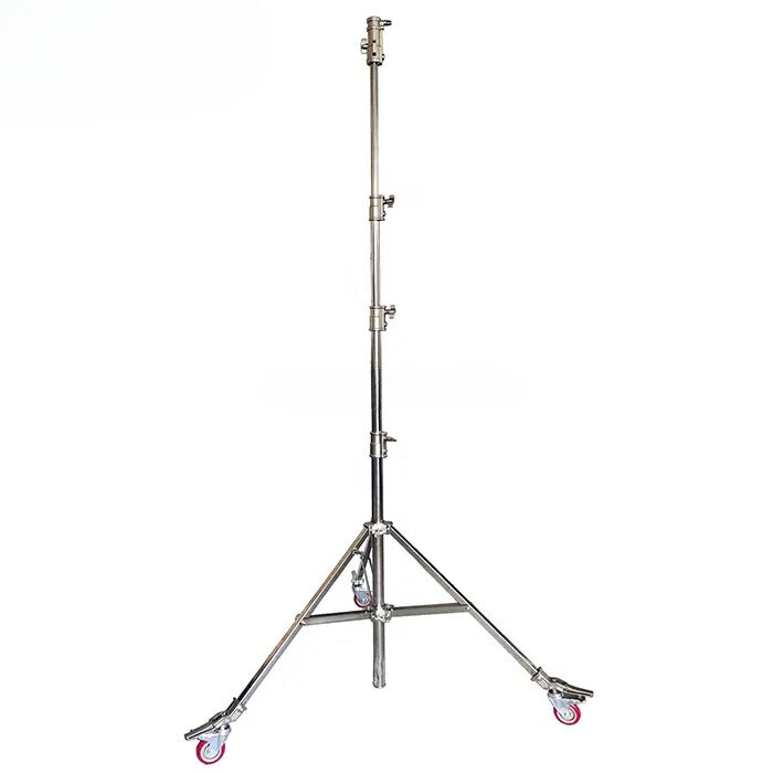 Tripode Stand Gigante para Iluminación Con Ruedas En Acero 5,8m 4 Secciones