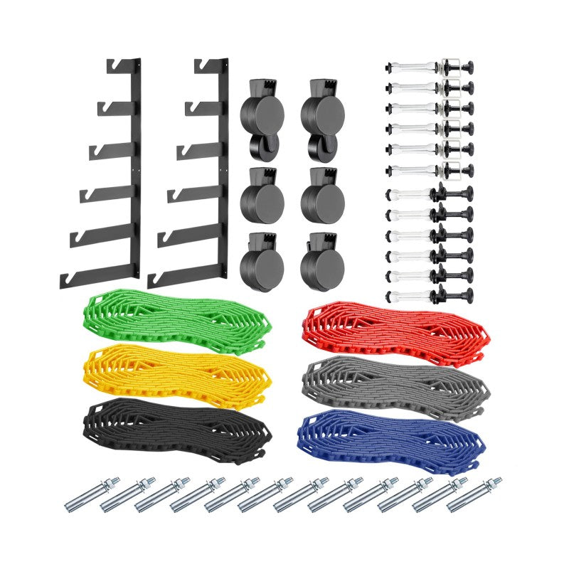Kit De Soporte Y Rodillos De Pared Para Fondos 6 Puestos