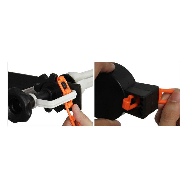 Kit De Soporte Y Rodillos De Pared Para Fondos 6 Puestos
