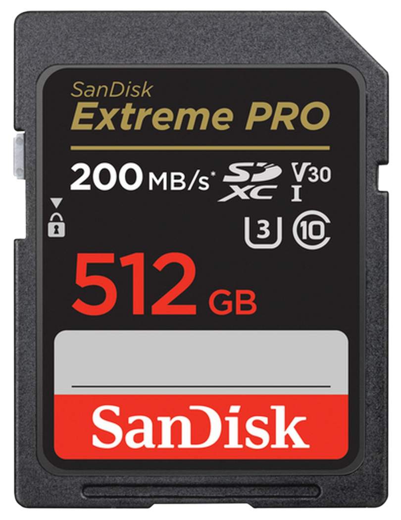 SanDisk Extreme PRO 512GB 200mbs SDXC UHS-I