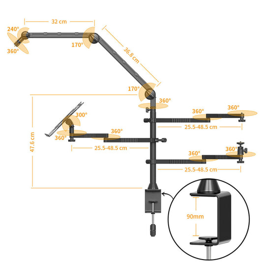 Soporte Articulado Ulanzi Multifuncional de Mesa LS21